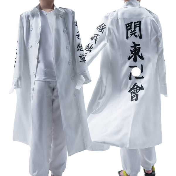 Tokyos Manjiji Gangng Manjiroro Sanono Mikeyey Anime Cosplay Costume Embroidered Style 3PCS Set Coat Halloween Christmas Gift