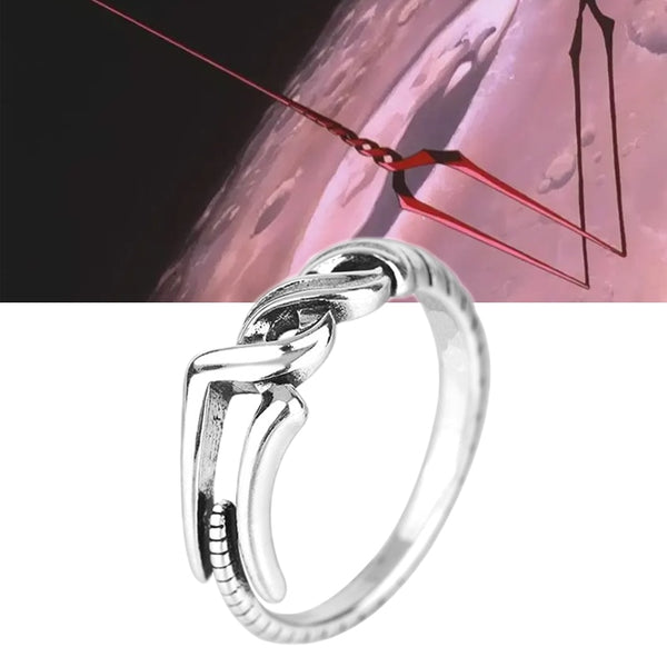 Anime Spear Of Longinus Ring Vintage Unisex Adjustable Opening Cosplay Rings Jewelry Accessories Gifts Party