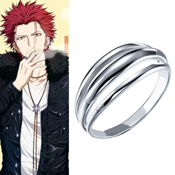 Anime K Ring Suohoh Mikototo Homrara Cosplay Unisex Adjustable Opening Rings Jewelry Prop Accessories Gift