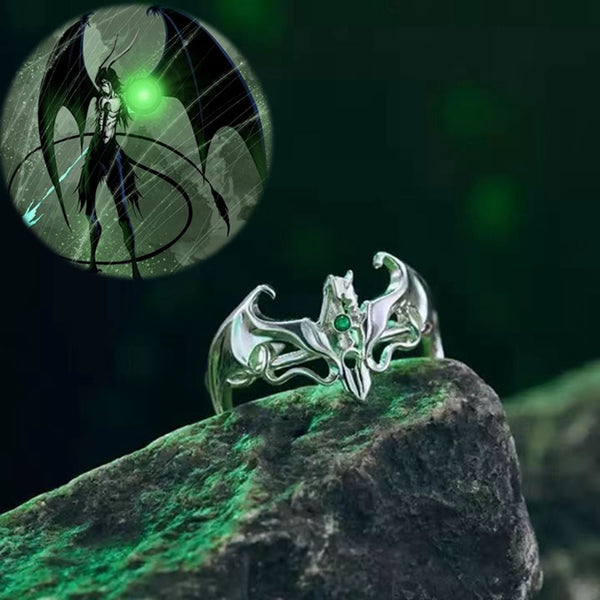 Anime bleach-S Ulquiorra Cifer Ring Opening Adjustable Party Cosplay Rings Jewelry Unisex Gift Prop Accessories