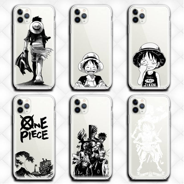 Anime One P Piece Luffy Zoro Phone Case Clear for iphone 13 12 11 Pro max mini XS 8 7 Plus X SE 2020 XR cover
