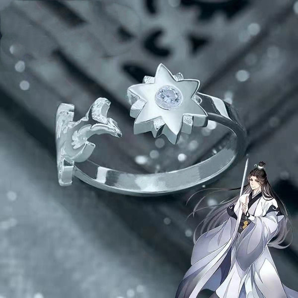 Anime Grandmaster of Demonic Cultivation Adjustable Ring Xiao Xingchen Cosplay Unisex Mo Dao Zu Shi Rings Jewelry Accessories