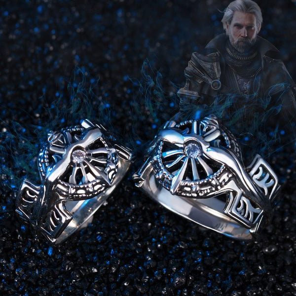 Game Final Fantasy XV Ring Regis Lucis Caelum Cosplay Adjustable Unisex Rings Jewelry Accessories Props Gift