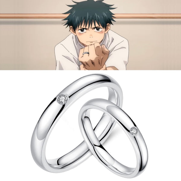Anime Jujutsu cos Kaisen Yuta Okkotsu Rings Cosplay Props Men Women Couple Lover Ring Jewelry Accessories Gifts