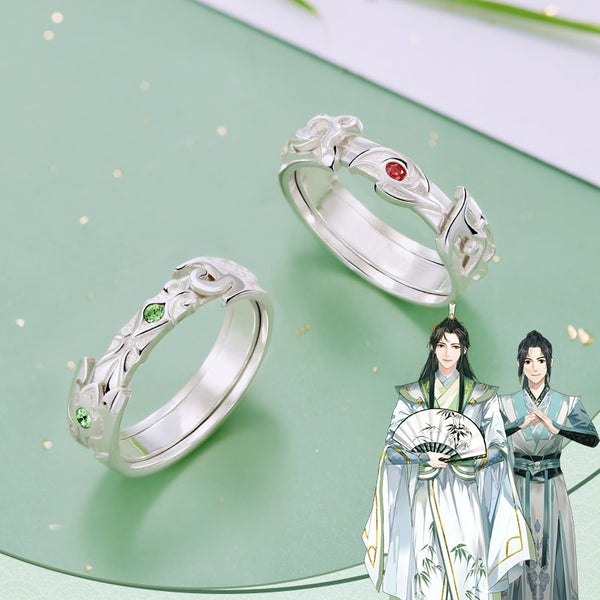 Anime The Scum Villain's Self-Saving System Cosplay Ring Shen Qingqiu Luo Binghe Unisex Couple Rings Jewelry Accessories Prop