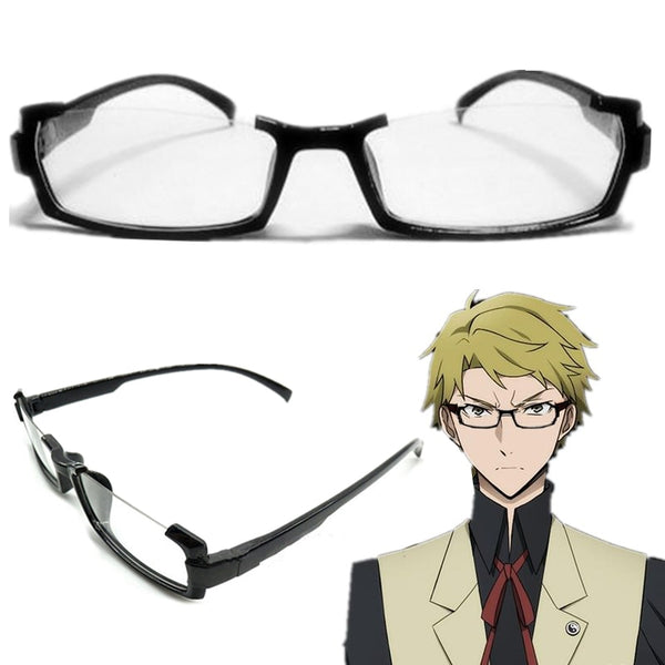 Tokyo Anime Ghoul Cosplay Glasses Bungo Stray Dogs Edogawa Ranpo Half Frame Glasses Eyewear Halloween Eyeglasses Props
