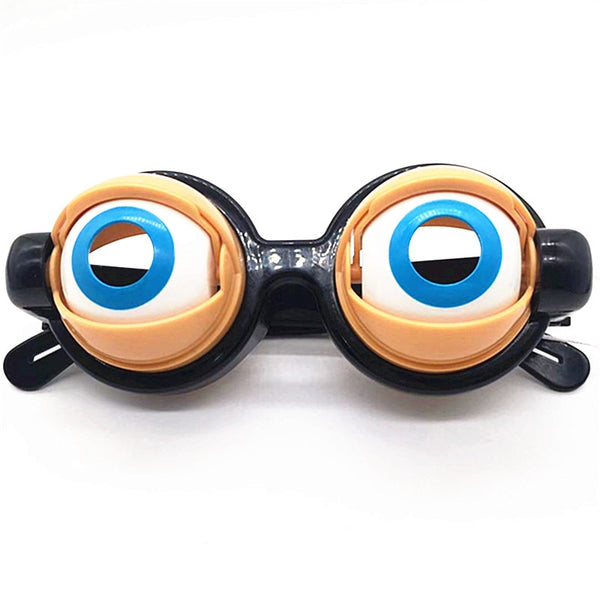Crazy a Eye Party Decoration Glasses Peculiar Creative Funny Props Pull Line Will Wink Funny Glasses