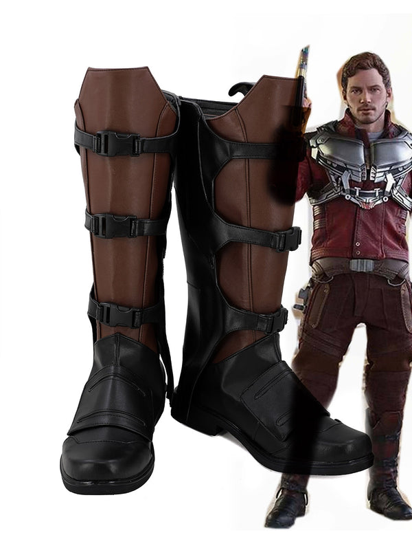 Guardians Cosplay Galaxy Star Lord Peter Quill Cosplay Boots Shoes Custom Made Halloween Makeup