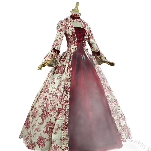 Cosplay Mittelalter Renaissance Kleid Robe Palace Prinzessin Kleid Erwachsene Vintage Abendkleid Spitze Lang Sexy Party Halloween Kostüm