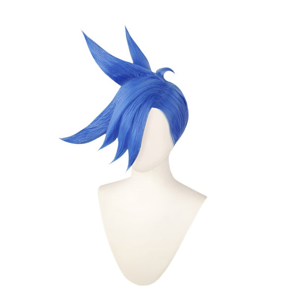 Movie PROMAREres Burning Oh Men Rescue Galolo Thymomos Cosplay Wig Short Blue Heat Resistant Hair Wig ( Need Styled With Yourself) + Wig Cap