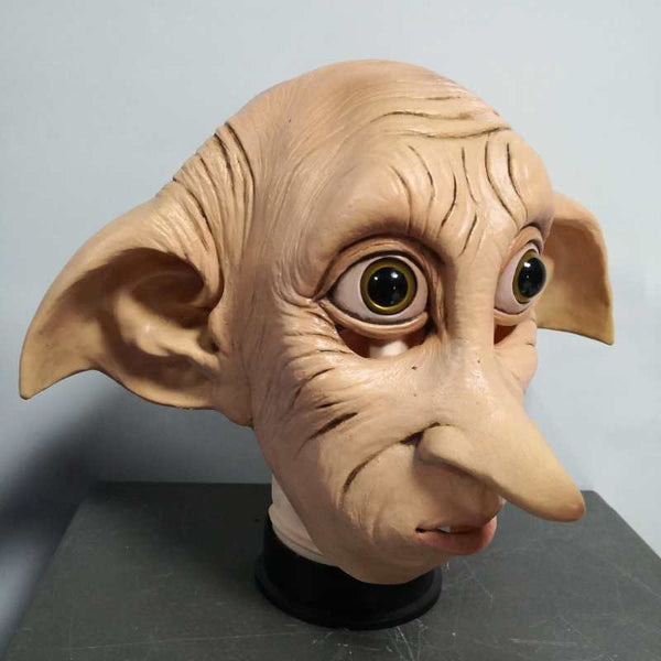 Cosplay Dobbyby Elfinin Latex Mask Animal Style Halloween Carnival Costume Headgear Props