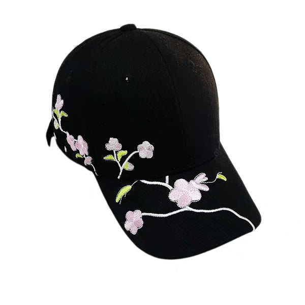 Neue hochwertige Unisex-Baumwolle Outdoor-Baseballmütze Pflaume Stickerei Stickerei Hysteresen-Mode Sport Hüte für Männer Frauen Cap