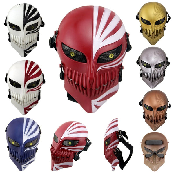 Death Ichigo Kurosaki Bleaches Maske Requisiten Halloween Maskerade Schädel Cosplay Kostüme CS War Game Taktische Masken