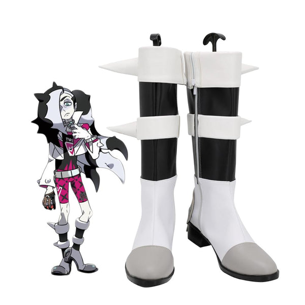 Pokemonon Sword and Shield Piersrs Cosplay Boots Custom Made Leather Shoes for Boys and Girls