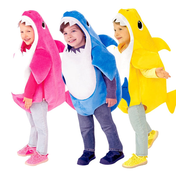 New Arrival Unisex Toddler Family Shark Kids Halloween 3 Colors Cosplay Costumes