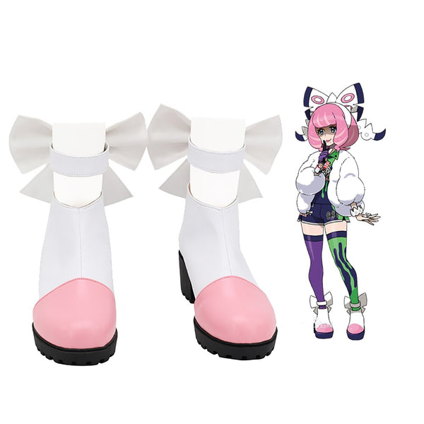 Pokemenen Sword oh Shield Klarara Cosplay Boots Custom Made White Shoes for Boys and Girls