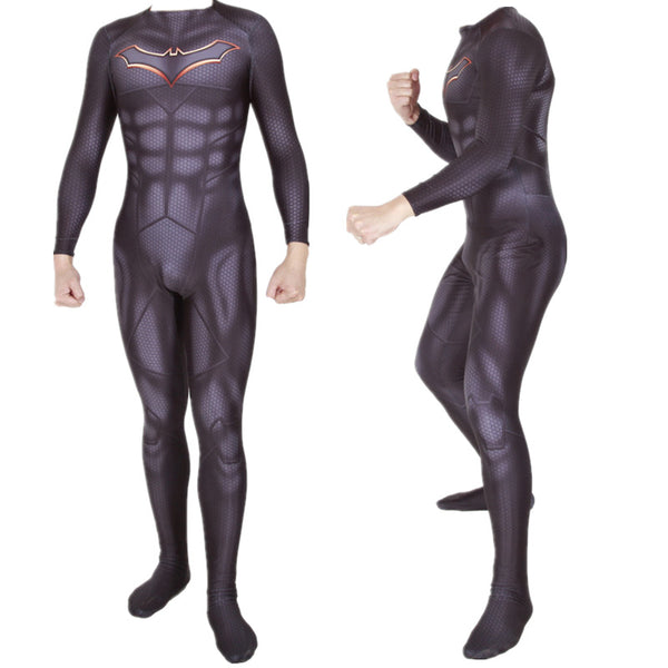 Superhero Rebirth Bruce Wayne Cosplay Costume Zentai Bodysuit Suit Jumpsuits