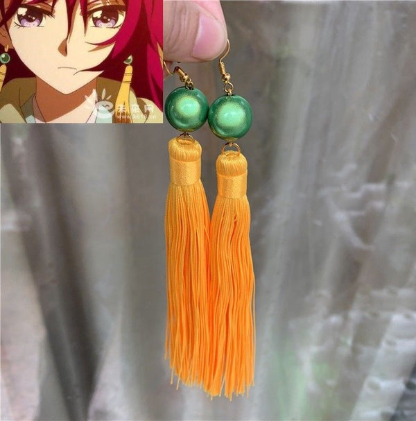 Anime Akatsuki No Yona Hime Princess Ear Hook Earrings Cosplay Handmade Replica
