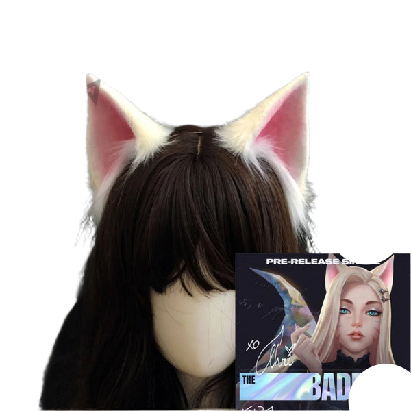 New Hand Made KDAda New Cat Fox LOLs Ahriri Cosplay DIY Ears Hairhoop Hairbands Headwear For Costume Accessories