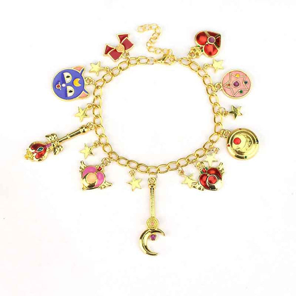 18 Style Anime charm bracelets cardcaptor sakura bangles Women's bracelet Cosplay anime prop costume Accessories