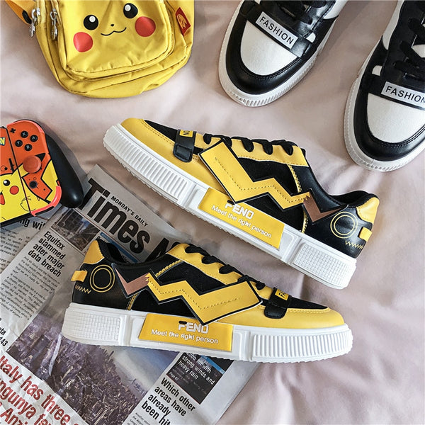 Anime Casual Shoes Women Sneakers Fashion Graffiti Classic Lovers Vulcanized Shoes Cosplay School Canvas Shoes