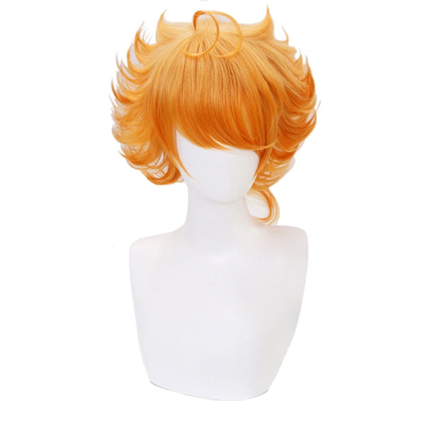 Emma Cosplay Wig Anime Yakusoku No Neverland The Promised 63194 Neverland Orange Heat Resistant Synthetic Hair Wigs + Wig Cap