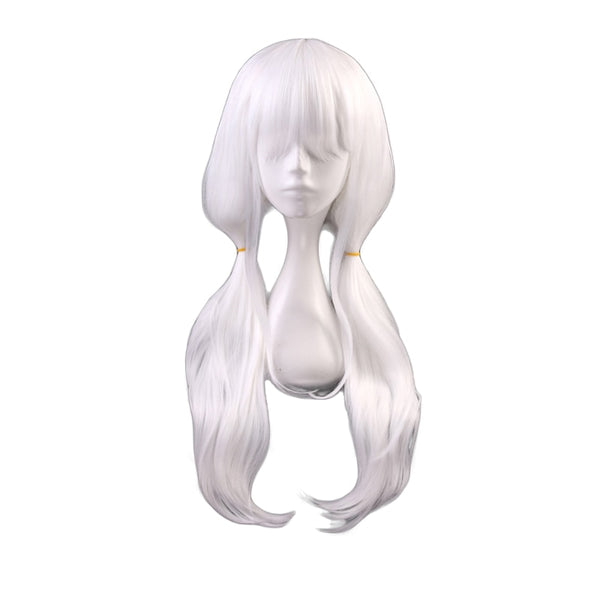 Danganronpa Angie Yonaga Frauen Weiße Lange Perücke Cosplay Dangan Ronpa V3 Killing Harmony Hitzebeständige Kunsthaarperücken