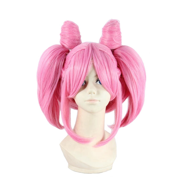 Sailor Chibi Usa Chibiusa Short Pink Ponytail Cosplay Wig