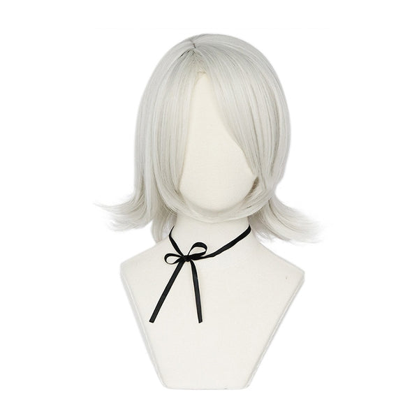 Danganronpapa Kimurara Seikoko Gray White Short Wig Cosplay Costume Dangan Ronpapa Heat Resistant Synthetic Hair Women Wigs