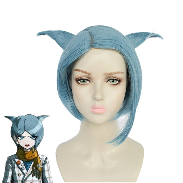 Nagisasa Shingetsusu Short Wig Cosplay Costume Dangan Ronpapa Heat Resistant Synthetic Hair Danganronpapa Men Women Carnival Party Wigs