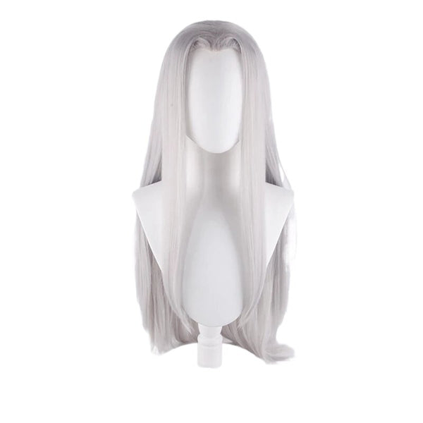 Game Final Cosplay Fantasy 7 Remake Sephiroth Cosplay Wig Ff7 100cm Silver Long Straight Heat Resistance Hair Role Play Costume Wigs