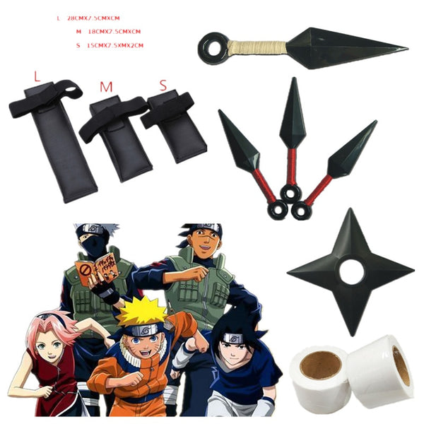 Anime cosplay Ninja Kunai Three Knife Set Darts Kunai Knife Halloween Cosplay Weapon Cosplay Prop