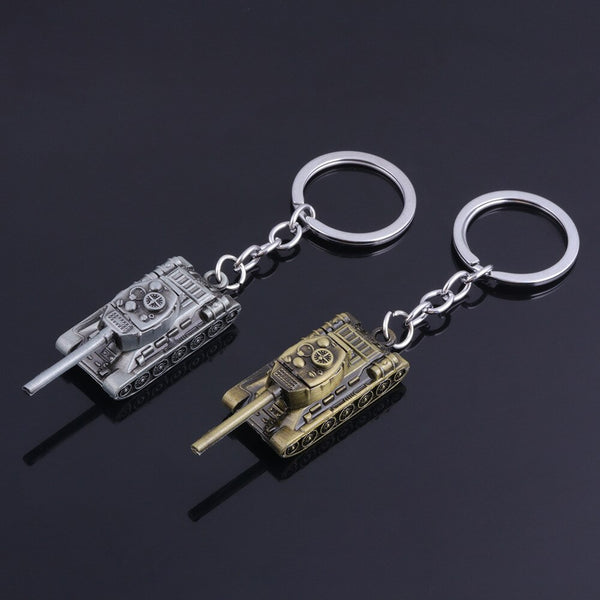 Creative Mini Tank Model Keychain Exquisite Alloy Tank Key Chain Military Fan Chariot Jewelry Pendant Small Gift Event Giveaway