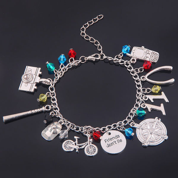 Stranger Things Bracelet Axe Tape Bicycle Mobile Phone Multi-Combination Metal Bracelet Creative Girl Gift Jewelry