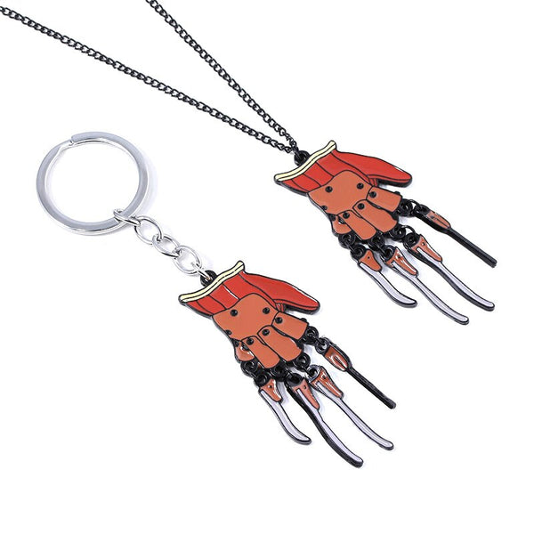 Horror Movie a Nightmare on Elm Street Glove Keychain Gothic Horror Hand Pendant Keyring Car Cosplay Jewelry Accessories Gift
