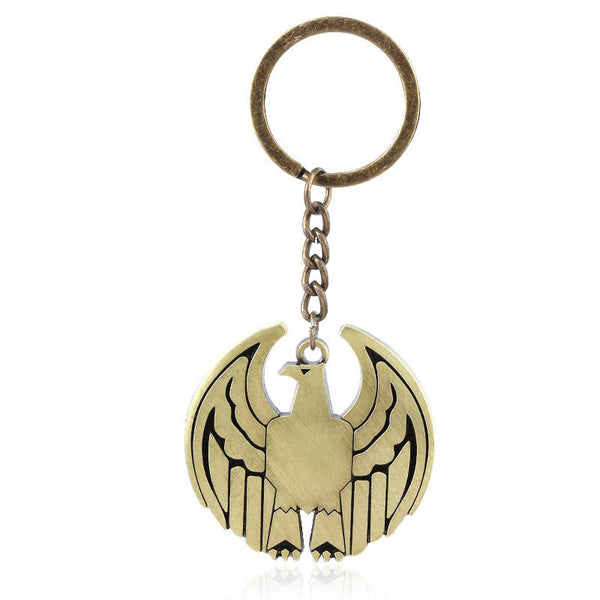 The New The Boys Keychain Metal Homelander Motherland Eagle Logo Animal Key Ring Film And Television Peripheral Pendant