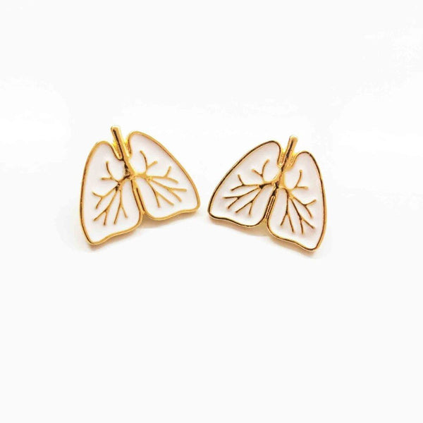 10pc/lot Medical Anatomical Heart Brooch Gold White Enamel Broches And Pins For Woman Doctors And Nurses Graduation Gifts