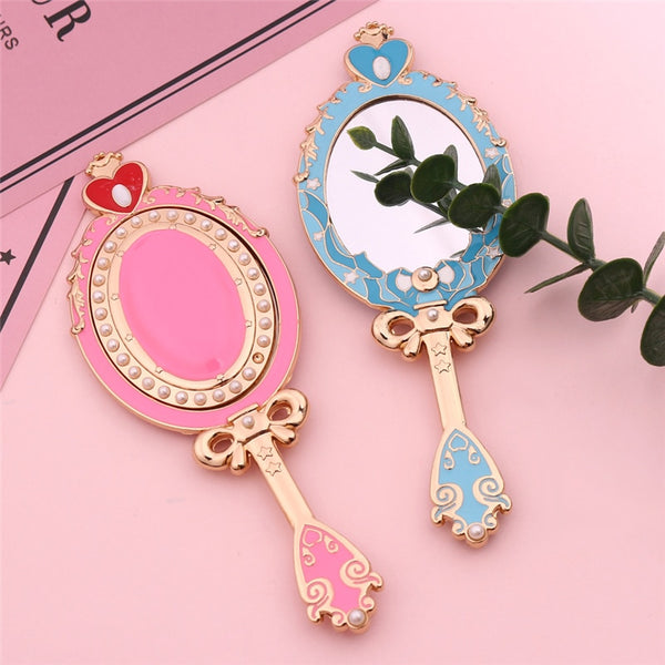 Cosplay Anime Beauty Mirror Portable Mirror Makeups Tool Makeup Mirror Cartoons Adult COS Accessories Christmas Gift