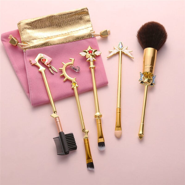 Card Captor Cosplay Anime Makeup Brush Blush Brush Makeups Tool Suit Adult COS Accessories Props Christmas Halloween Gift