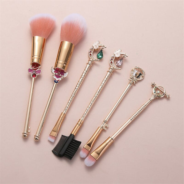 Cosplay Anime Makeup Brush Blush Brush Makeups Tool Suit Adult COS Accessories Props Christmas Halloween Gift