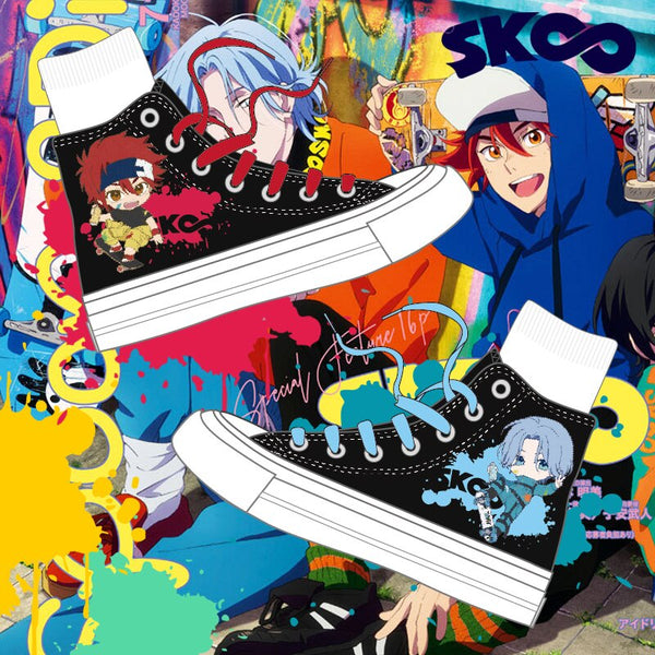Anime SK8 the Infinity SK EIGHT SK∞ Langa Hasegawa Plimsolls Canvas Shoes Cosplay Student Sneakers Spring Graffiti Sport Shoes