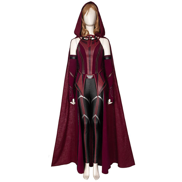 Superheroine Halloween Scarlet Cosplay Witch Costume High Quality Vision Wanda Maximoff Battle Outfit