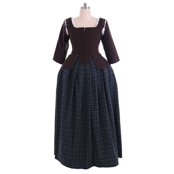 Outlander Kostüm Cosplay Hamilton 18. Jahrhundert Rokoko Kolonialdame Ballkleid Viktorianischer Mittelalterrock Abend Vintage Kleid