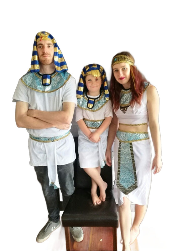 Egyptian Pharaoh Cleopatra Cosplay Costumes Women Men Boys Girls Couples Family Costumes