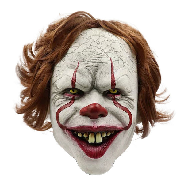 Clown Back To The Soul 2 Mask Headgear Cosplay Halloween Headgear Pennywise Horror Mask for Men Christmas Gift for Kid