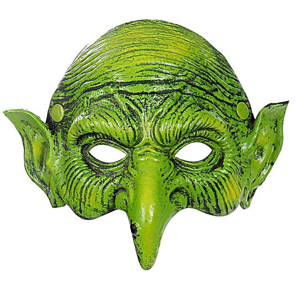 2021 New Halloween Mascaras Disfraces Carnival Festival Party 3D Soft Pu Foam Witch Masquerade Crossdresser Green cos Goblin Mask