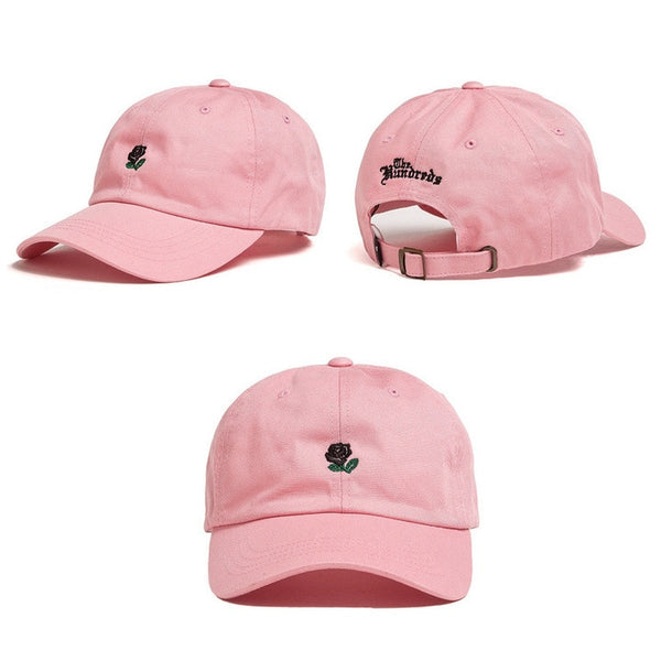 Women's Baseball Cap Flower Small Embroidery Caps Adjustable Women's Baseball Hat Cotton Sunshade Hat For Men And Women