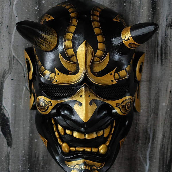 Latex-Samurai-Maske, japanische Cosplay-Masken, weicher Horror-Gummi, Anime-Gesichtsmasken, Halloween-Kostüme, Requisiten, Karnevals-Mascaras