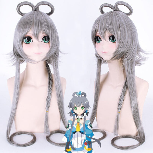 Anime Perform Molding Accessories Long Hair Cosplay Wig Luocheng Academy Vocaloiids Yayin Palace Yu Luotianyi Cos Wig