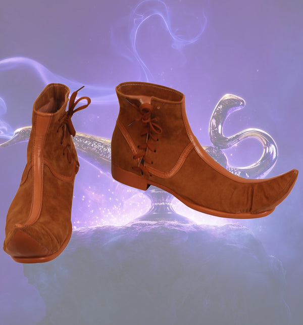 Movie Aladdin Cosplay Boots Prince Aladdin Cosplay Shoes Custom Made Boots Halloween Cosplay Accessories